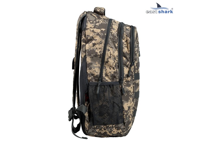 Рюкзак EastShark S-016-2 (USB, AUX) пиксель