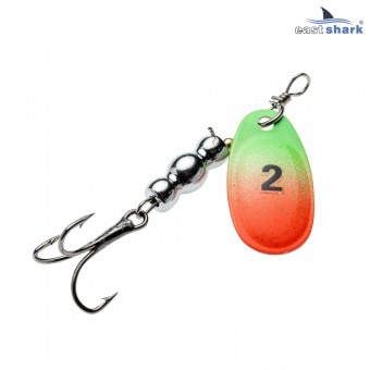Блесна вращающаяся (уп./5шт.) EastShark Screw размер-2 (5 грамм) col.#781
