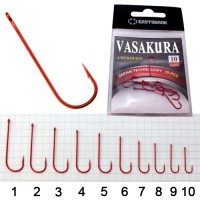 Крючки New Vasakura ABERDEEN красные № 10