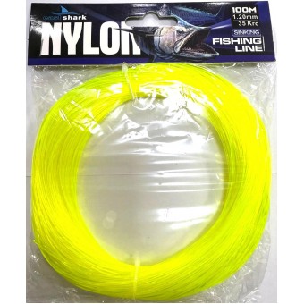 Леска EastShark NYLON в мотке 100м 0,7 мм желтая