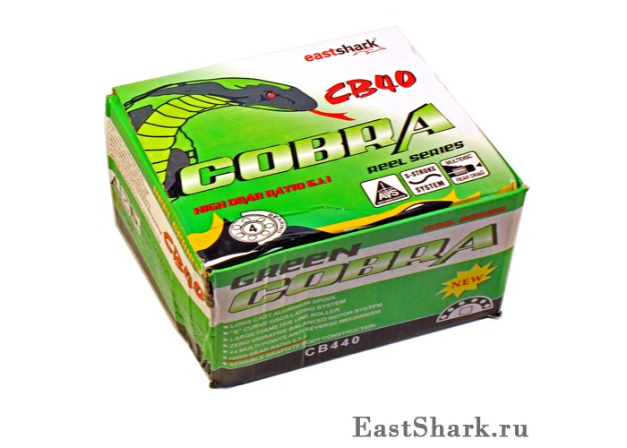 Катушка Cobra Green A металлическая шпуля  4п