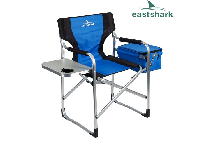 Кресло ES-932 синее с термосумкой и столиком