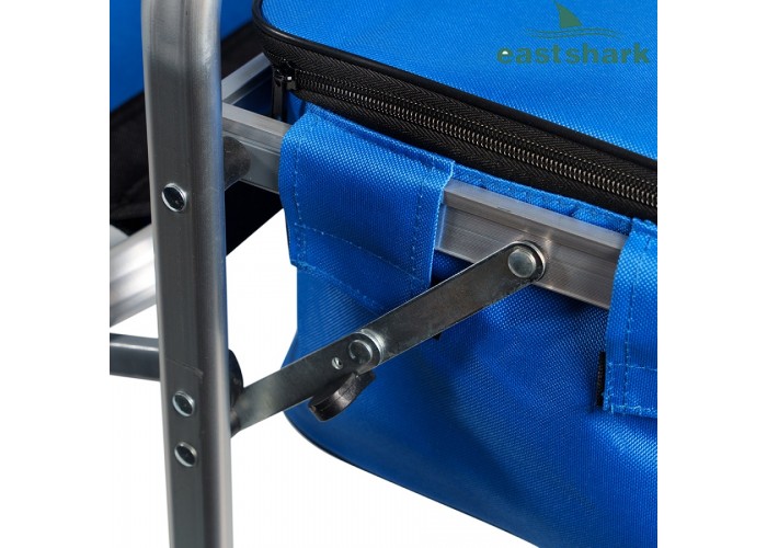 Кресло ES-932 синее с термосумкой и столиком