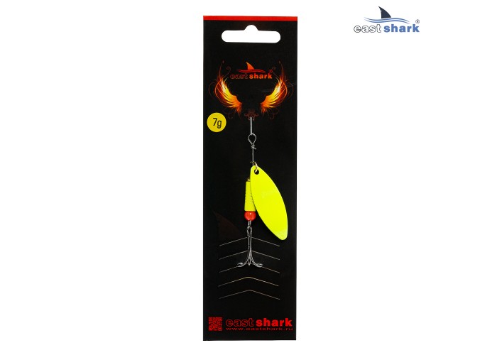 Блесна вращающаяся (уп./5шт.) EastShark Longer размер-2 (7 грамм) col.#669