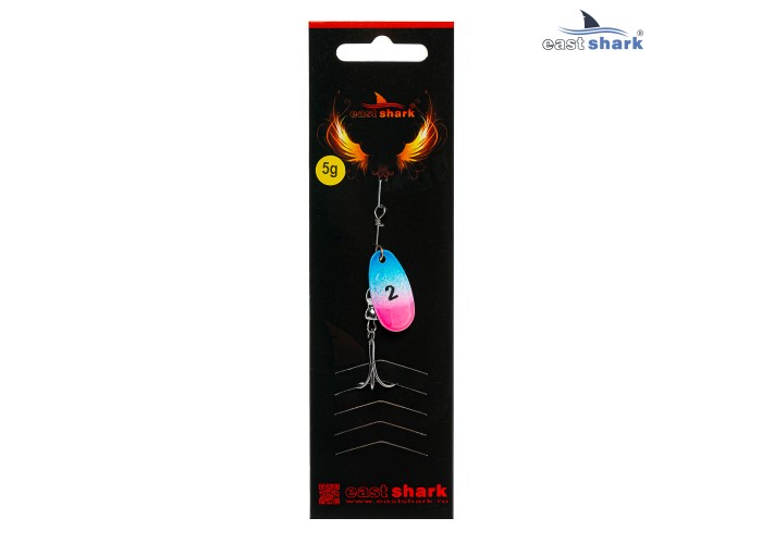 Блесна вращающаяся (уп./5шт.) EastShark Screw размер-2 (5 грамм) col.#783
