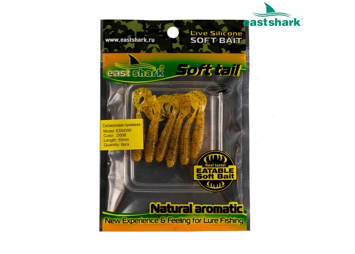 Силиконовая приманка ES54390 50 мм (6 шт/уп) color: D008
