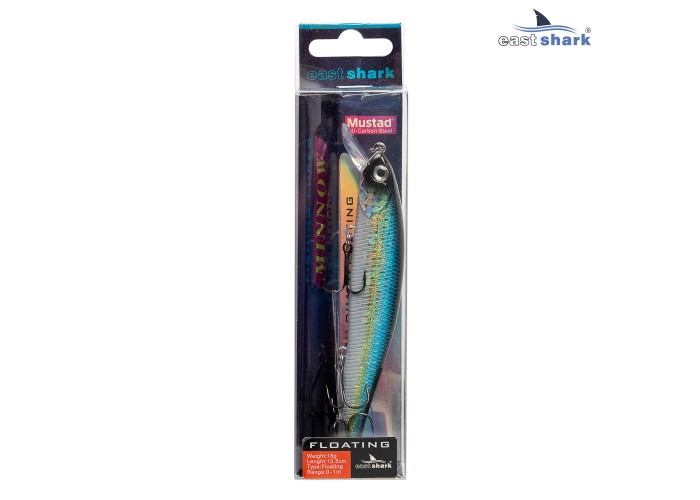 Воблер EastShark Hunt 12.5см. 18г. 0-1m Floating col.#006