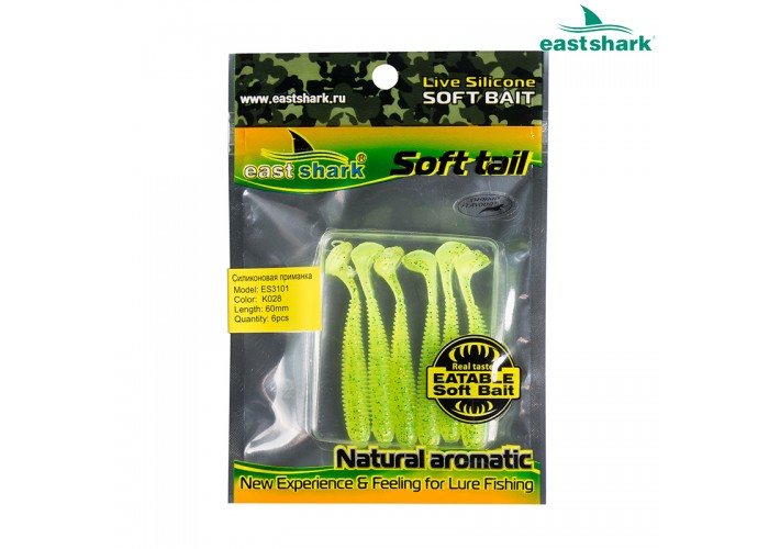 Силиконовая приманка ES3101 60 мм (6 шт/уп) color: K028