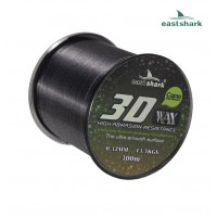 Леска EastShark 3D CAMO WAX 300м 0,28 мм серая