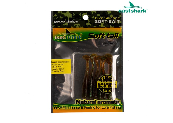 Силиконовая приманка ES3101 60 мм (6 шт/уп) color: X002