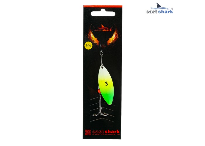 Блесна вращающаяся (уп./5шт.) EastShark Longer размер-3 (9.5 грамм) col.#664