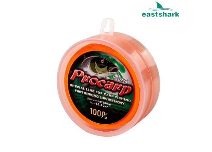 Леска PROCARP 1000м оранжевая 0,30  (Уцененный товар, без скидок и возврата)