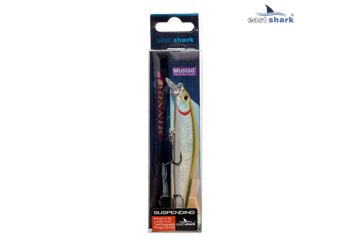 Воблер EastShark Minnow 9см. 9.8г. 0.5-1.3m Suspending col.#007