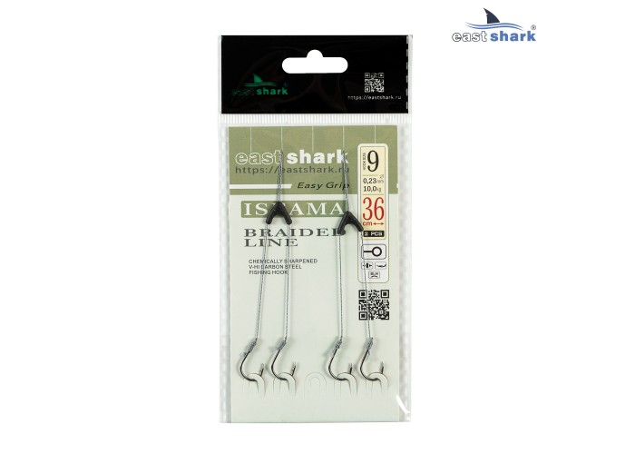 Двойной поводок готовый кр.№9 (уп./2шт)