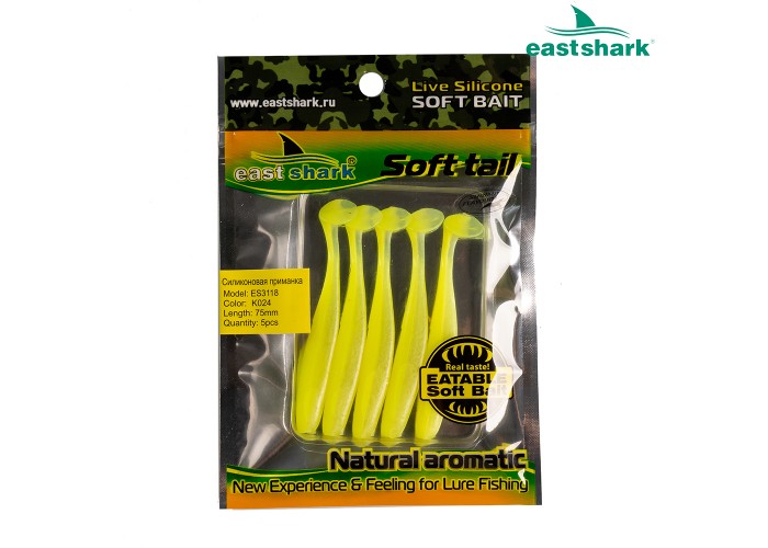 Силиконовая приманка ES3118 75 мм (5 шт/уп) color: K024