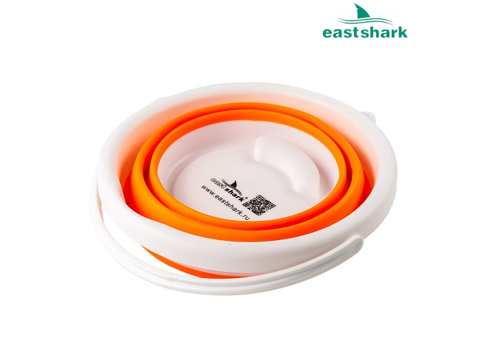 Ведро круглое складное 33*20*25 10л оранжевое