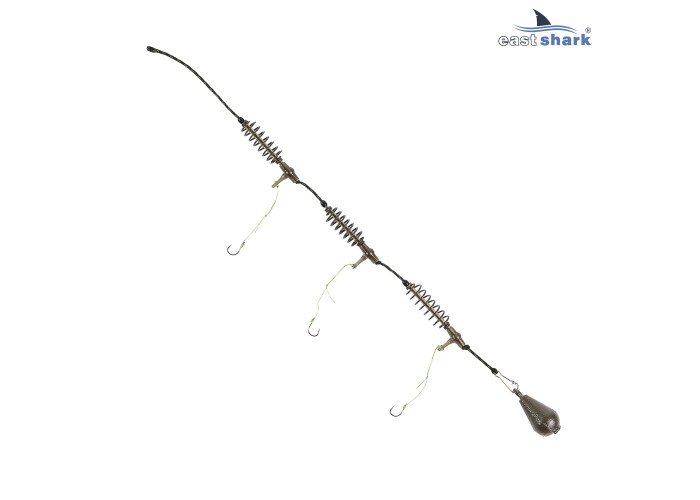Монтаж EastShark На карася 3 кормушки 40г