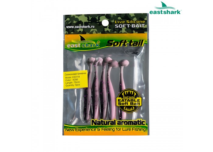 Силиконовая приманка ES3118 75 мм (5 шт/уп) color: K056