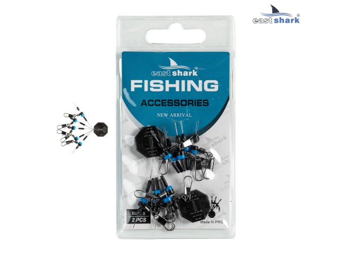 Боковое крепление EastShark со стопором и карабином S (уп./2шт)