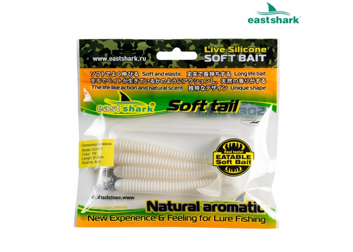Силиконовая приманка ES31011 87,5 мм (4 шт/уп) color: PW