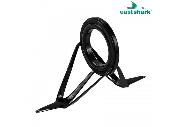 Кольцо керамика + вставка 2 ножки черное 30 мм.