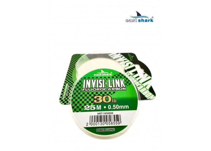 Леска Fluorocarbon EastShark INVISI-LINK 25м 0,35 мм