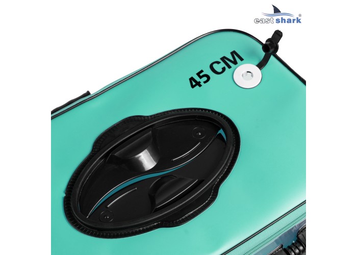 Мягкое ведро для живца EastShark ME 45*26*25 см бирюзовое