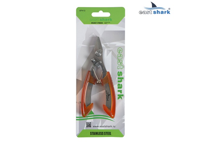 Ножницы рыболовные EastShark XP 413 коричневые