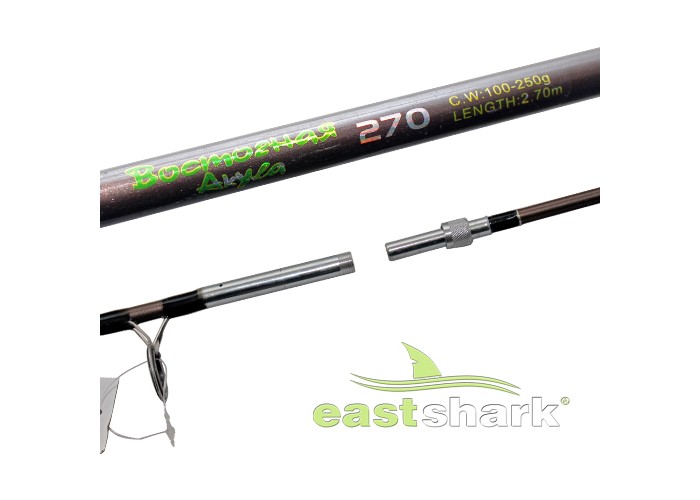Удилище ES Крокодил коричневый с резьбой (100-250 гр) 2,7 м