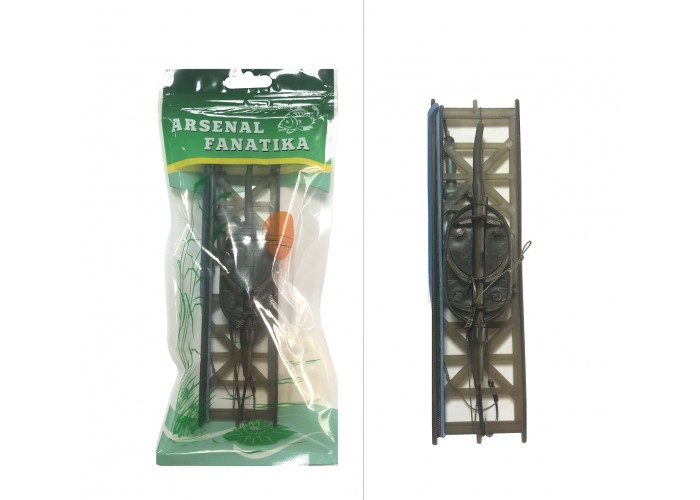 АРСЕНАЛ ФАНАТИКА "Флэт" оснащенная на мотовиле (2 крючка) 90 гр.