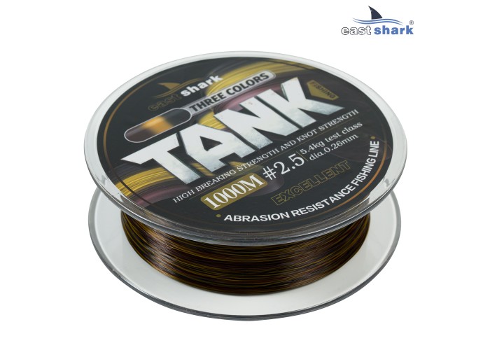 Леска 1000м EastShark TANK three colors 0,32 мм