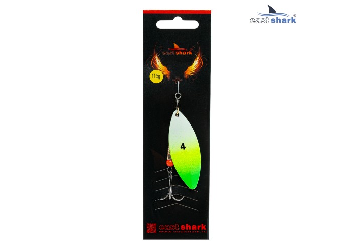 Блесна вращающаяся (уп./5шт.) EastShark Longer размер-4 (11.5 грамм) col.#664