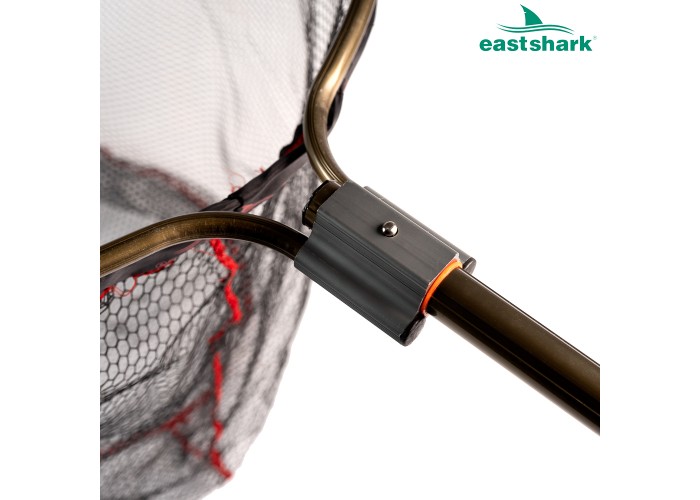 Подсак ES прорезиненный круглый 60*60 см мет. ручка 1,9 м.