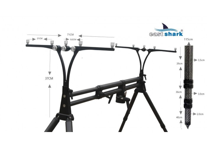 Rod-pod EastShark GP-TRD 4000 GREEN