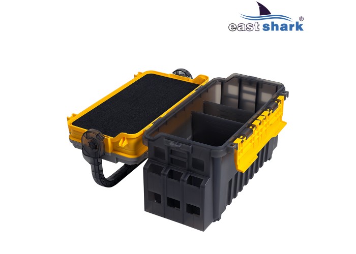 Ящик рыболовный EastShark MB-707 желтый большой