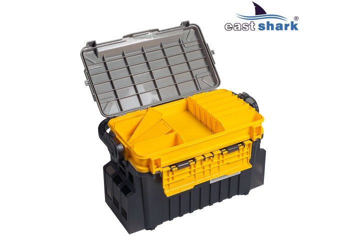 Ящик рыболовный EastShark MB-707 желтый большой