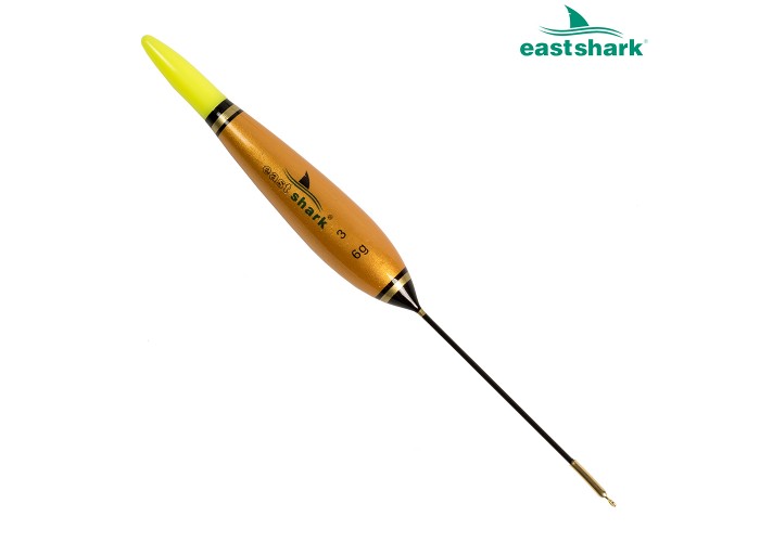 Поплавок с батарейкой короткий золотой 7 гр.