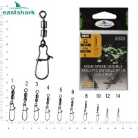 Вертлюг двойной бочонок + карабин №12