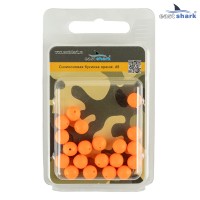 Силиконовая бусина оранжевая d 8 ES20160802