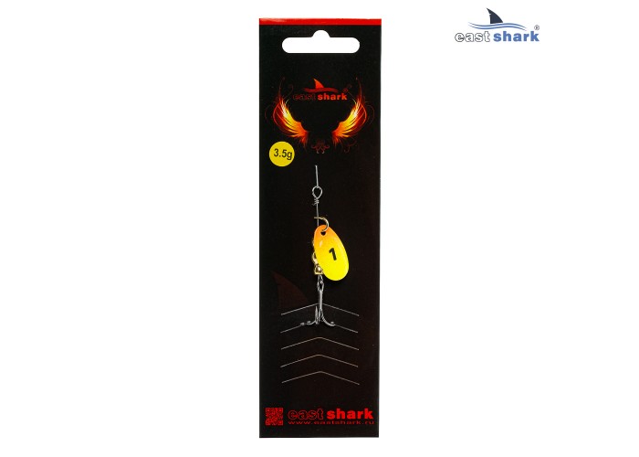 Блесна вращающаяся (уп./5шт.) EastShark Screw размер-1 (3.5 грамм) col.#735