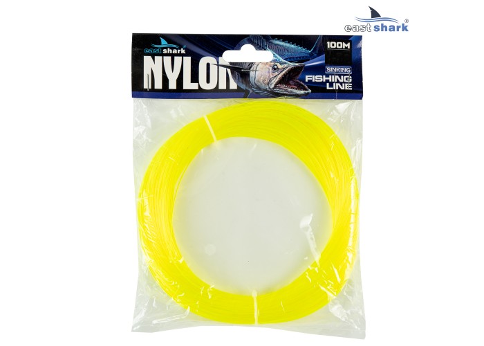 Леска EastShark NYLON в мотке 100м 0,8 мм желтая Леска EastShark NYLON в мотке 100м 0,8 мм желтая