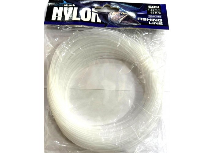 Леска EastShark NYLON в мотке (100м) 1,0 мм прозрачная