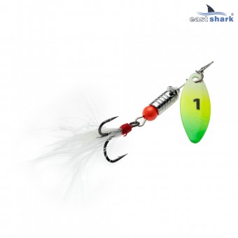 Блесна вращающаяся (уп./5шт.) EastShark Zander размер-1 (5 грамм) col.#550