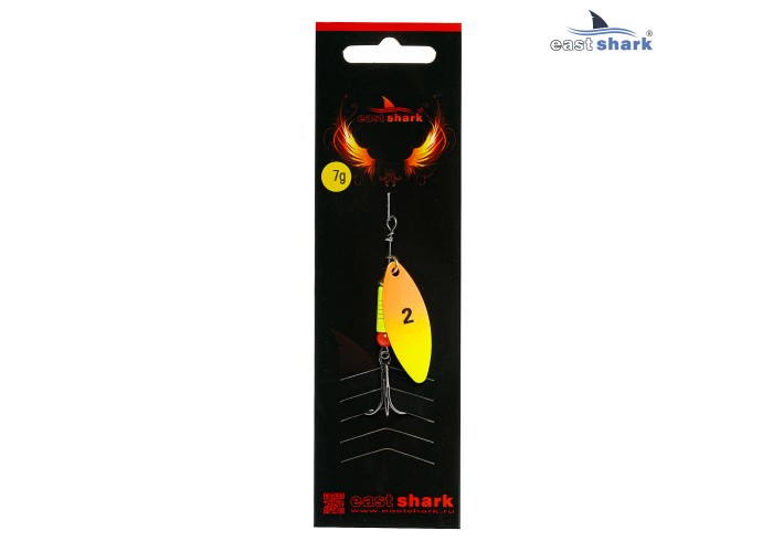 Блесна вращающаяся (уп./5шт.) EastShark Longer размер-2  (7 грамм)  col.#644