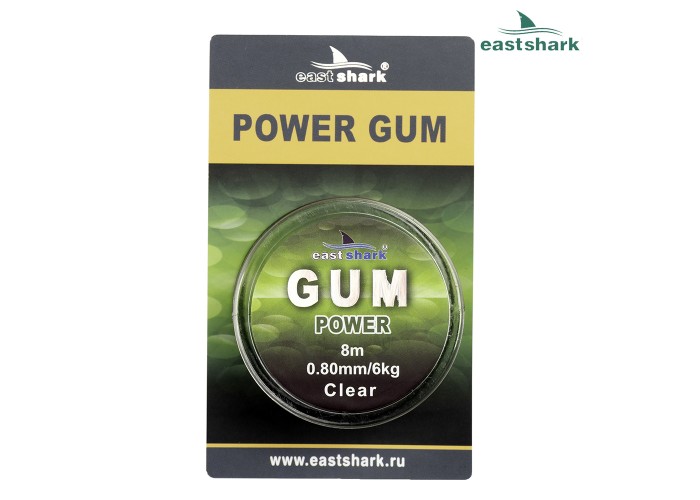 Фидергам POWER GUM clear 8 м 0.8 мм