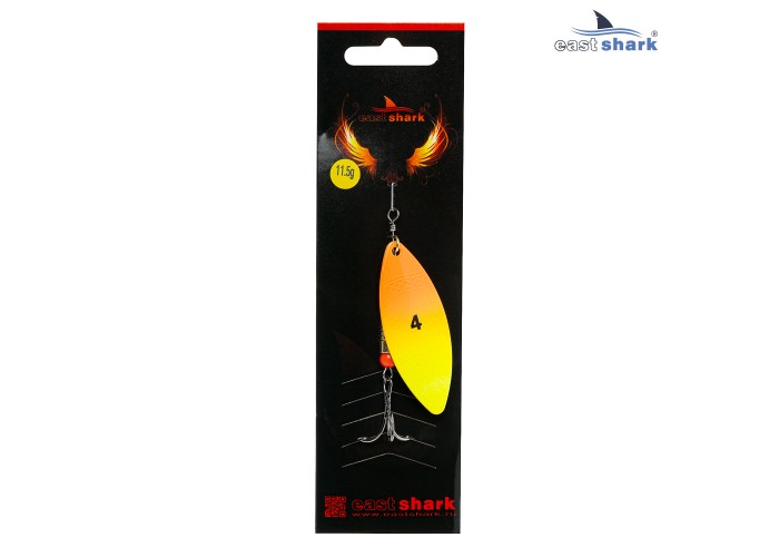 Блесна вращающаяся (уп./5шт.) EastShark Longer размер-4 (11,5 грамм) col.#644