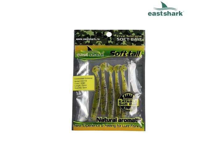 Силиконовая приманка ES3118 75 мм (5 шт/уп) color: K060