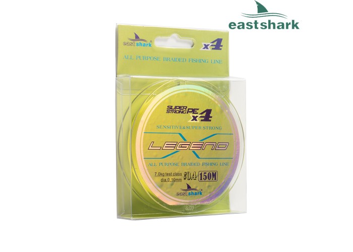 Шнур EastShark Legend X4 150м 0,16мм #1,0 желтый