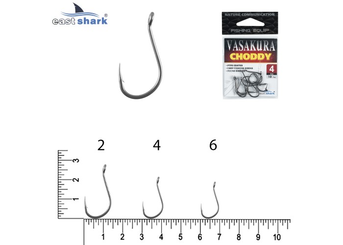 Крючки тефлон NEW EastShark Vasakura CHOODY № 4
