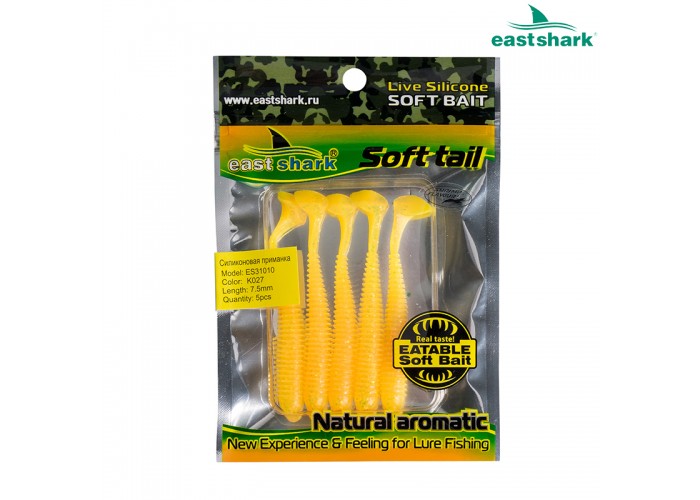 Силиконовая приманка ES31010 75 мм (5 шт/уп) color: K027